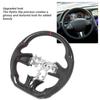 Hydro Dip Carbon  Look Steering Wheel Perforated Leather Replacement For  Q50 2014 to 2016 Hydro Dip Steering Wheel