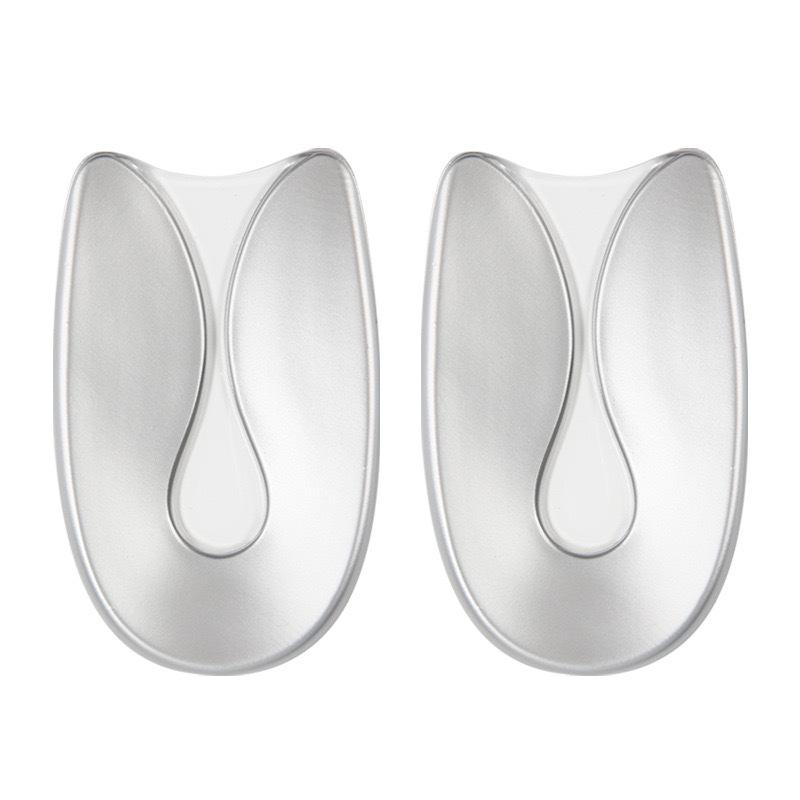 Silicone U-Shaped Heel Pad: Comfortable, Shock-Absorbing, Anti-Pressure Blue Elastomer Half-Size Soft Heel Cushion