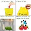 Reusable Drawstring Banana Preserve Bag Fresh-keeping Pearl Aluminum Film Produce Fresh Pouch Prevents Odor