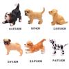 Mini Cute Hound Simulation Dog Accessories Farm Ornaments Animal Model Figurines Miniature