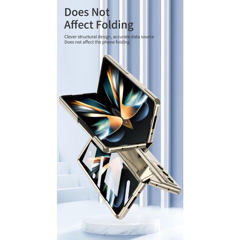 Slim Hard Case for Samsung Galaxy Z Fold 6 5 4 3 Stand Hinge Protective Film Cover Pen Holder Foldable