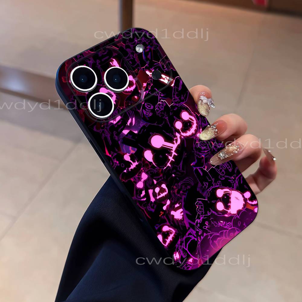 Fnaf Five-nights-At-Freddys Für iPhone 17,16,15,11,12,14,13 Pro Max Mini XS,XR,7 Plus 16E Air Soft Schwarzes staubdichtes Handyhülle