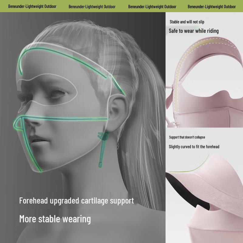 Beneunder Women's UV Protection Facekini with Brim