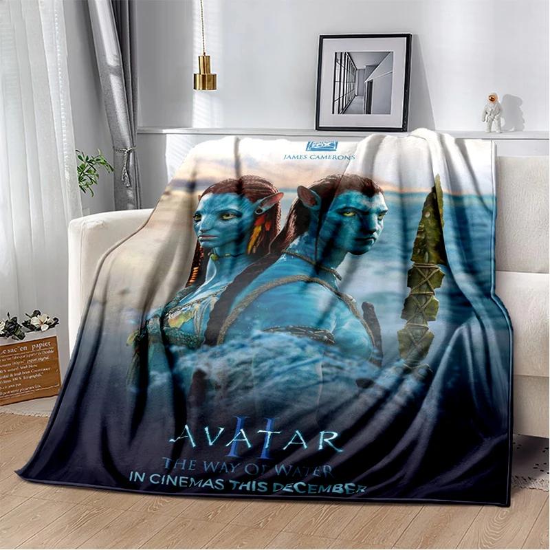 

Soft Flannel Throw Blanket for Home Bedroom Sofa Picnic Comfortable Gift Idea Water Avatar Pattern 40x50in