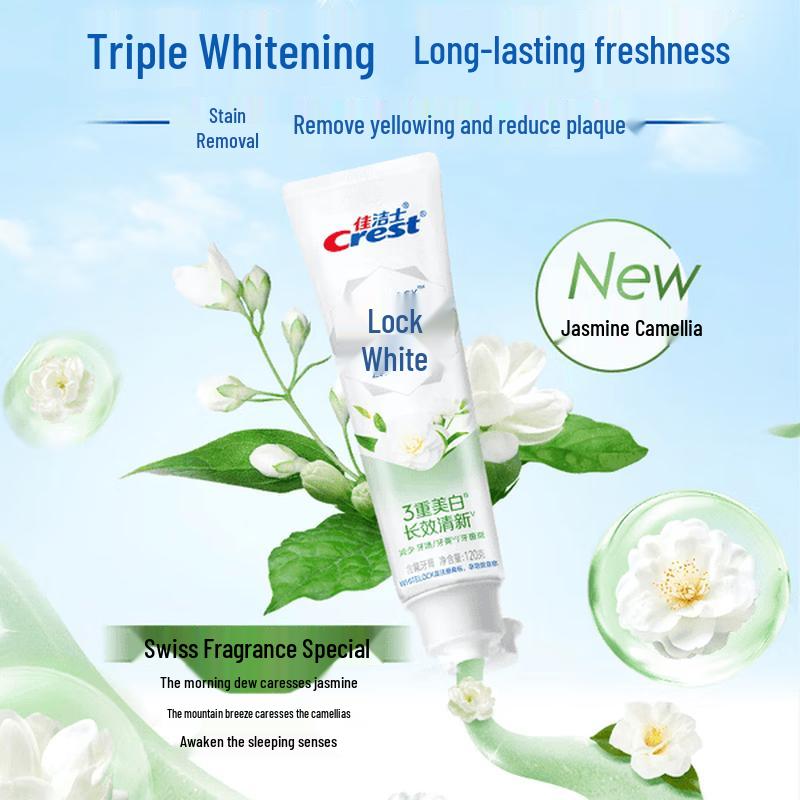 Crest Dual Color Lock Whitening Toothpaste Set