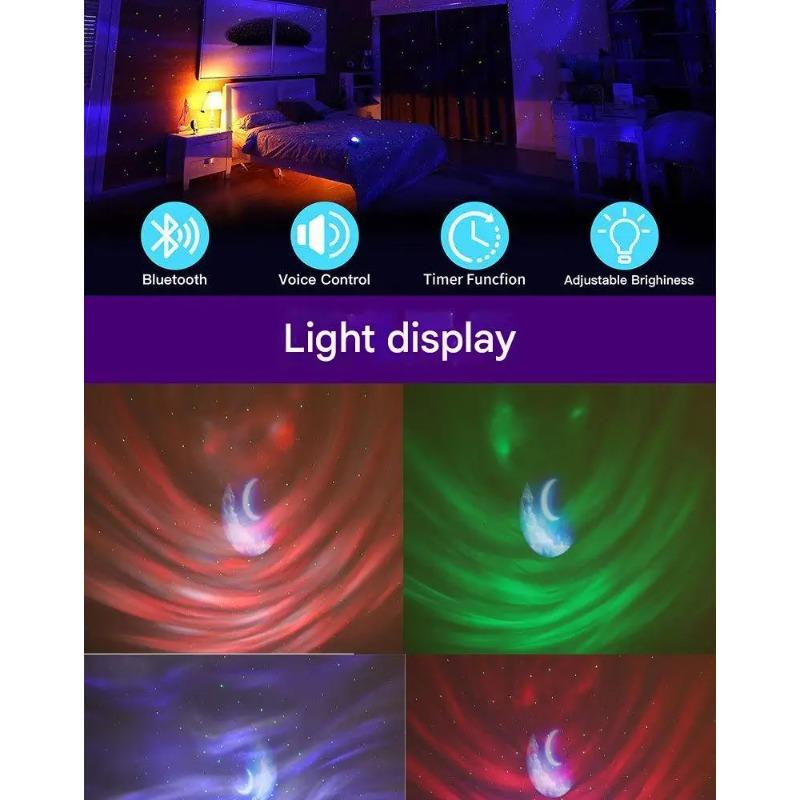 The Highly Atmospheric Laser Vortex Starry Sky Lamp, Accompanied by Bluetooth Audio, Makes the Starry Sky In the Room Extremely