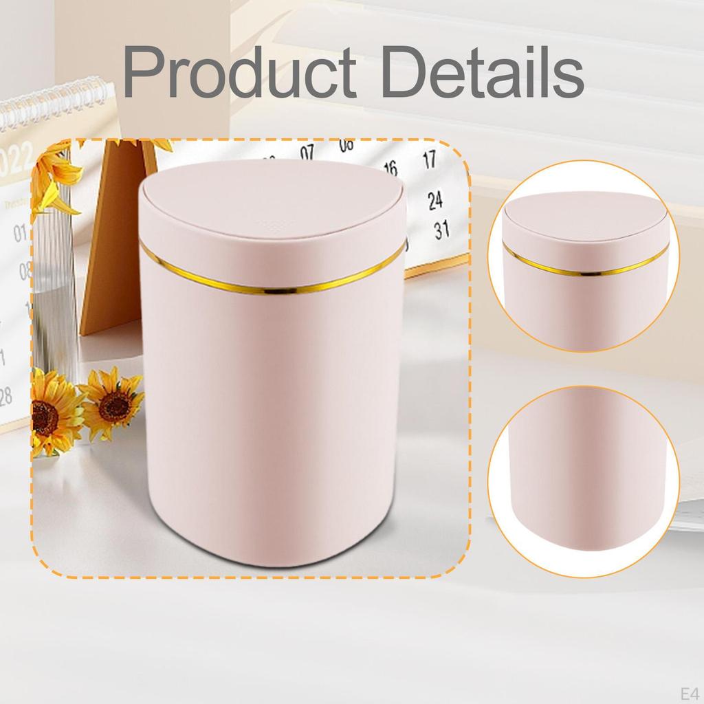 Compact Wastebasket with Lid for Tabletop And Car