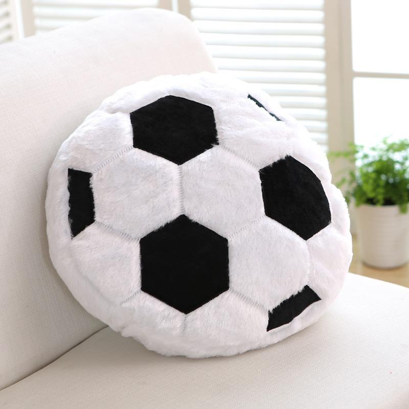 Creative Realistic Football Basketball Plush Pillow Stuffed Sports Toy Back Support Cushion Home Decor Cozy Gift Essential