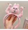 1pc Pink Bunny Hair- Bunny Ears Headband for &, Adjustable Hair Clip-On Ponytail Maker with Bangs Lift, Cute Hairstyle Accessory