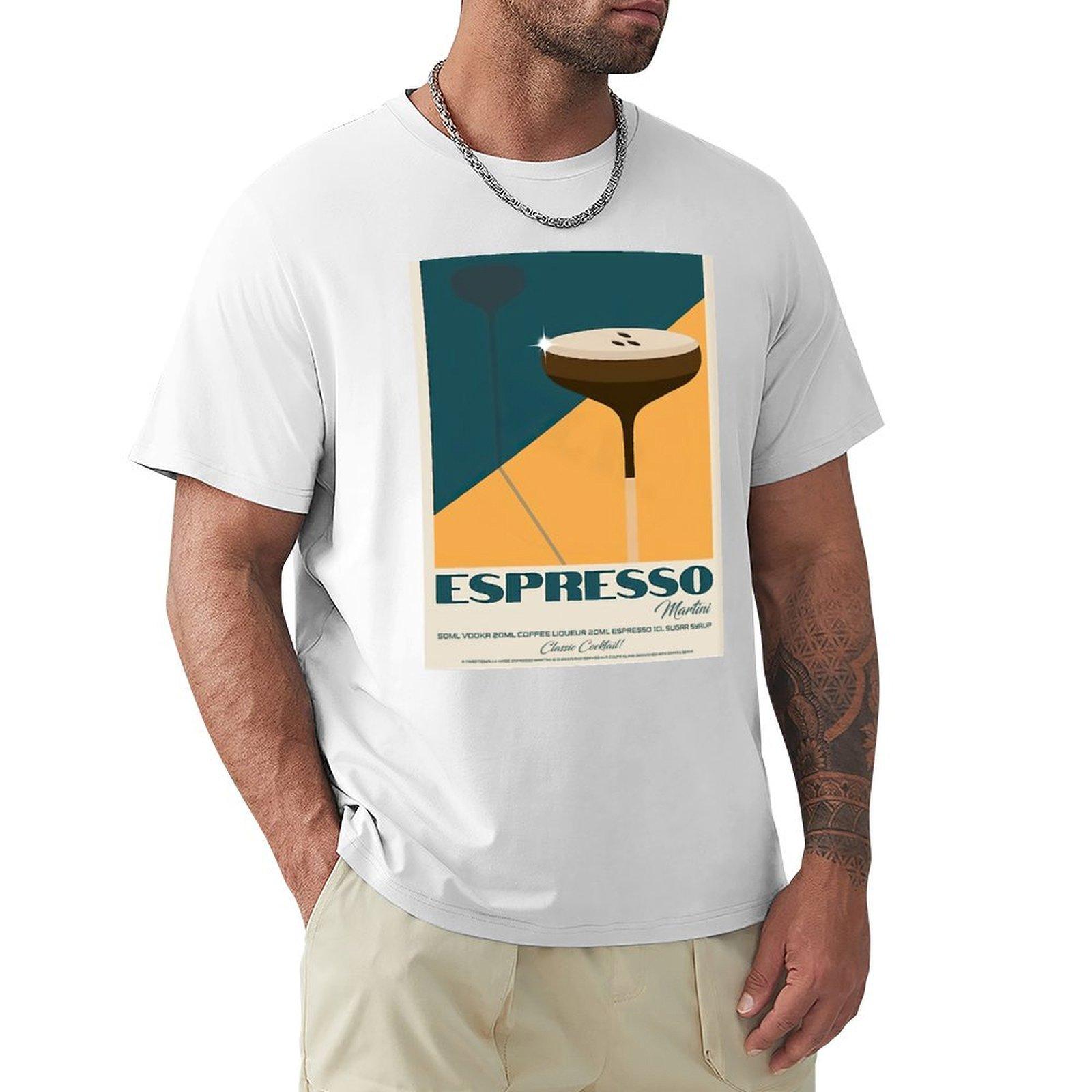 The Espresso Martini TShirt baggy shirts summer tops Tshirts for men cotton S