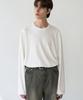 Drawfit Round Neck Knit T-Shirt [White]