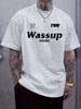 W TWO Wassup HSUBE Graphic Print Short Sleeve Tshirt - Bo...