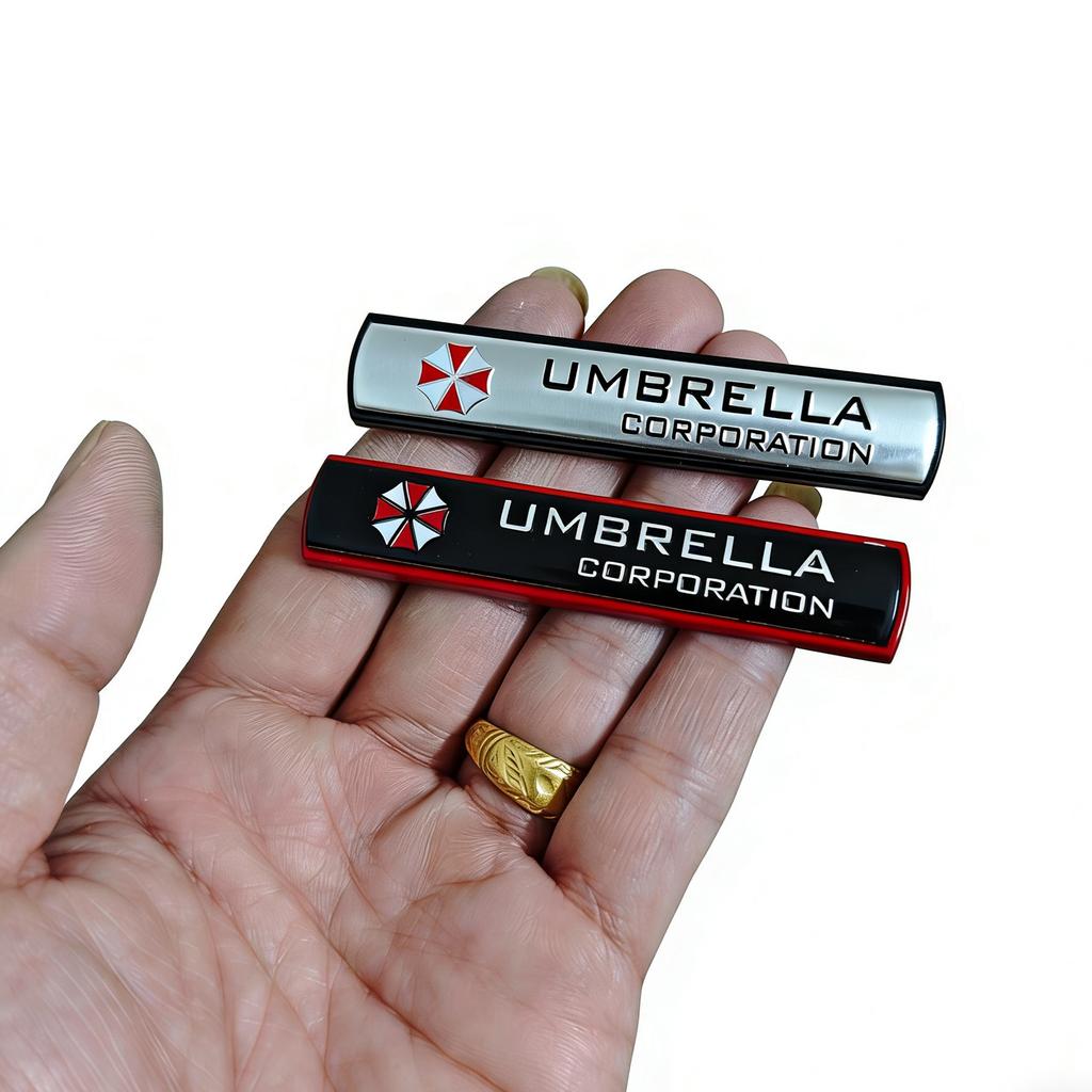 3D Metal Umbrella Corporation Car Stickers Decals Emblem Badge Auto Accessories Styling Decorations