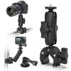 Suport de Montare Parbriz pentru Ghidon Motocicletă cu Cap Sferic de 25mm GoPro Cameră de Acțiune Smartphone