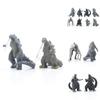 Achtteilige Godzilla Kong Kim Kampf Dinosaurier PVC Actionfigur Sammlung für Kinder und Dekoration