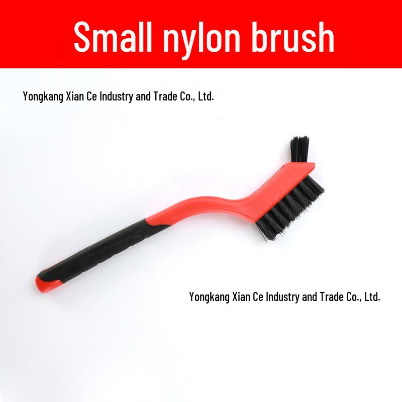 

Промышленная зубная щетка из нержавеющей стали и медной проволоки для удаления ржавчины и чистки кухонной плиты Small - Nylon wire brush красный