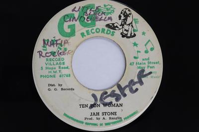 7inch Record JAH STONE - Ten Ton Woman None GG's Records 1977 Jamaica Reggae, Ska & Dub Used
