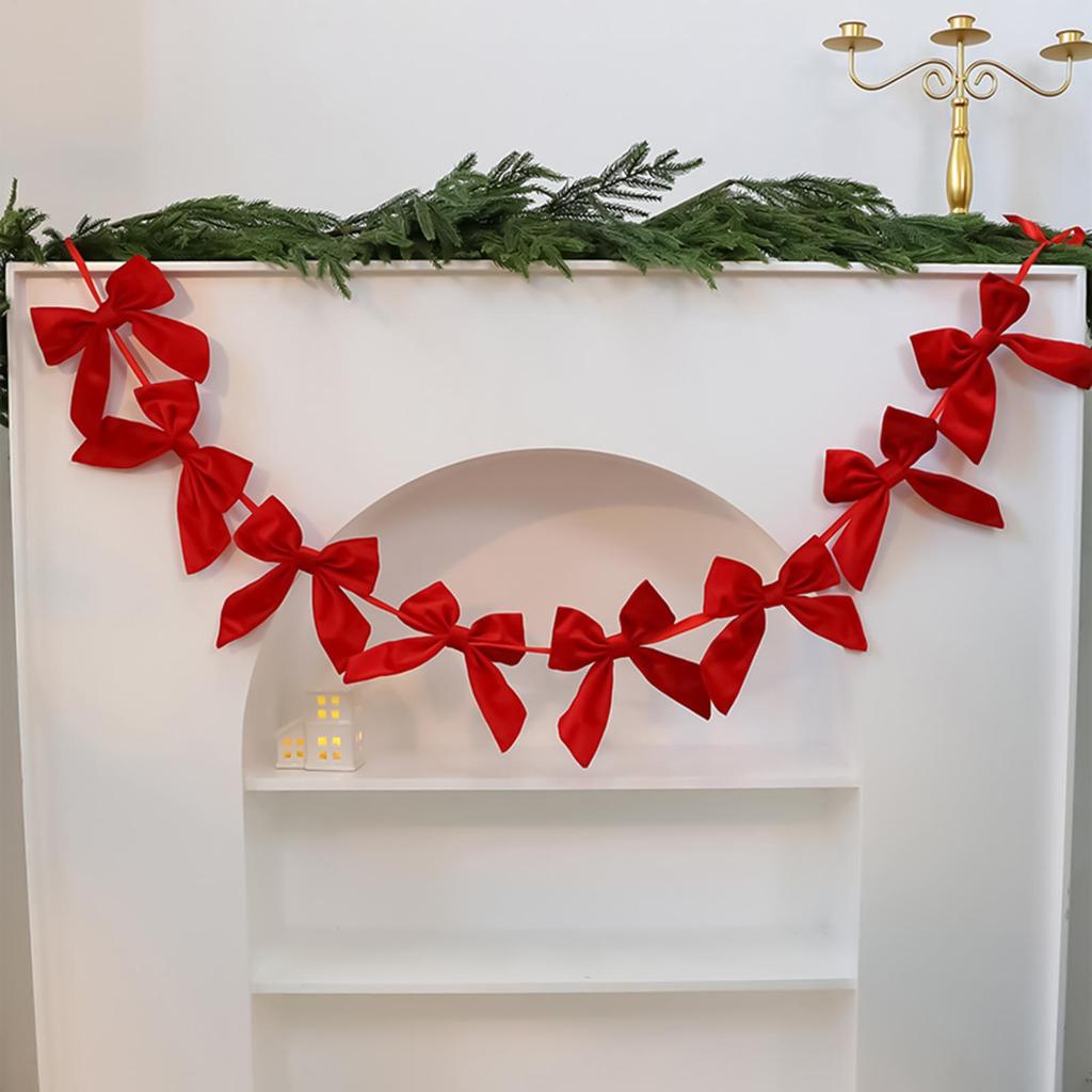 Christmas Banner Decorations Winter Holiday Ornament Winter Holiday Garland For Mantel Fireplace Party Home Indoor Outdoor Stair