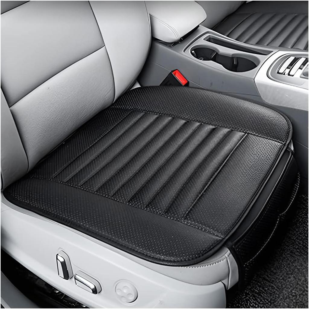 Leather Car Seat Cover, Car Front Seat Cushion/Protector, Breathable Comfort Automotive Seat Cover, Compatible with Most Cars, Vehicles, SUVs, Car