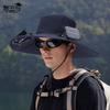 Solar double fan hat summer mountaineering fishing eaves breathable sun hat men's outdoor sun protection bucket hat