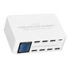 WLX‑818D 100W 8 Ports USB Charger Station for IPhone Phones Multiport LCD Display ChargerAU Plug