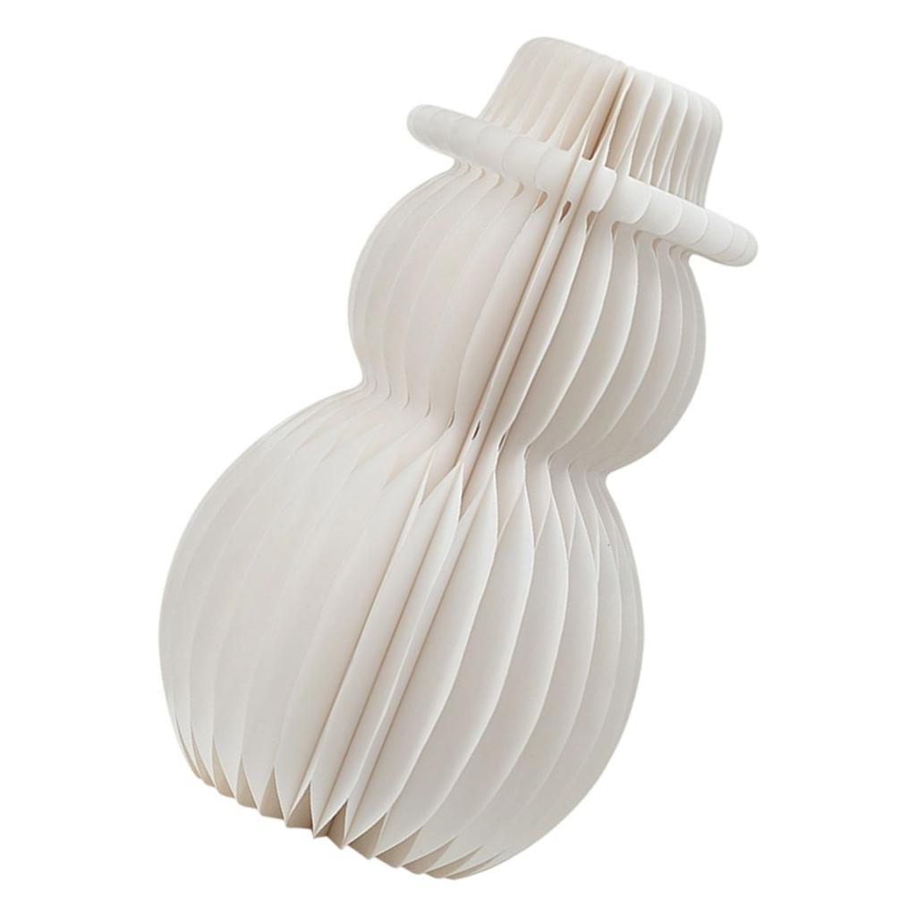 Eco Friendly White Honeycomb Snowman Christmas Decoration Snowman Home Accents For Winter Home Shop Window Display