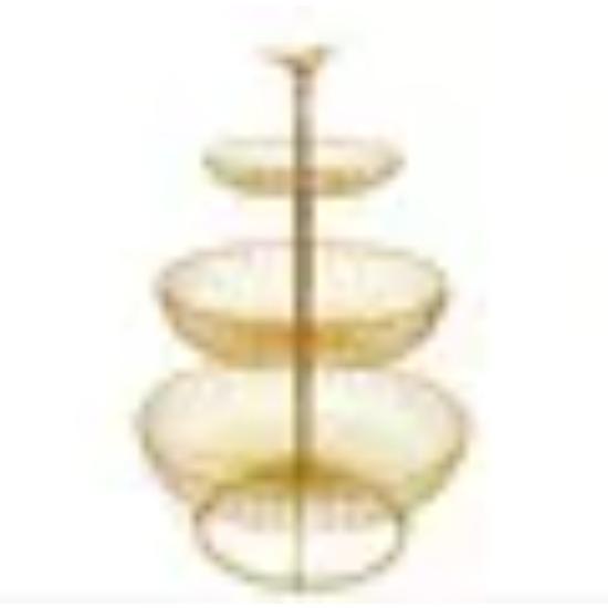 Panier à fruits en métal noir à 3 niveaux, assiette de fruits, comptoir de comptoir, plateau de Style rétro noir, panier de rangement, support de Buffet de bonbons