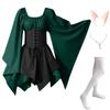 New Long-sleeved Women's Renaissance Medieval Dress