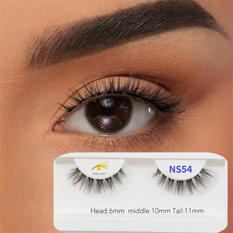 New Arrivals Soft Light Matte Synthetic Hair Faux Mink Handmade Eyelashes Korean Vegan Custom Lashes Cluster Reusable