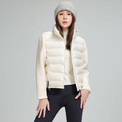 Herbst- und Winter-Damenbekleidung Europäischer und Amerikanischer Stil Modische Vielseitige Spleiß-Kurzbaumwolljacke