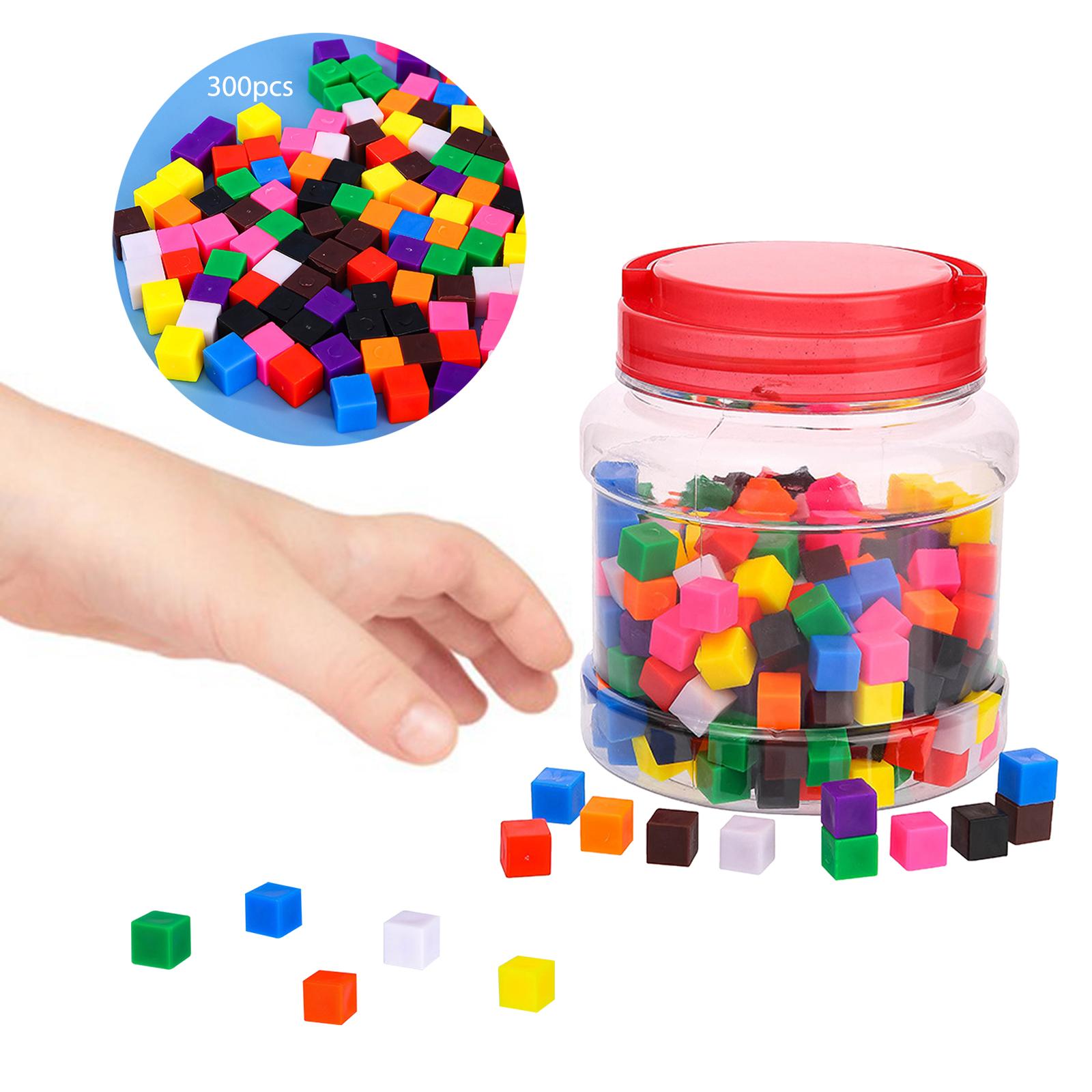 

Centimeter Cubes Assorted Colors Teaching Aid Color Sorting Toys Math Learning Counting Cubes for Kindergarten Crafts Elementary