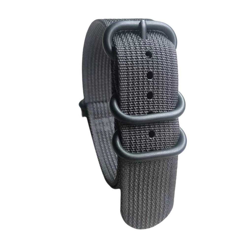 Hot-Selling Nylon Watch Strap with Vacuum-Plated Black Oval Buckle