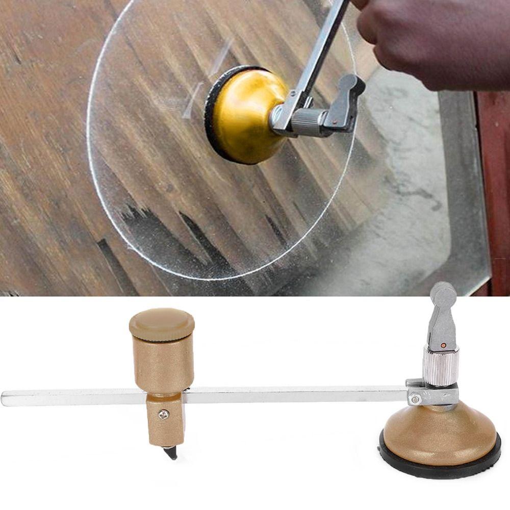 Round Knob Handle Heavy Duty Circular Glass Cutter for Stained Glass, Mirrors, Ceramic Tiles