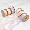 Fishtail Yarn Breeze Satin Glossy Ribbon Hibiscus Satin Curly Ribbon Flower Jellyfish Lights Cake Decoration Border Ribbon Crafts Making Ribbons