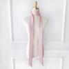 5X200Cm Satin Silk Narrow Scarf Neckerchief Solid Neck Scarves Long Silk Thin Scarf Head Neck Hair Band Bag Ribbon Headbands Diy