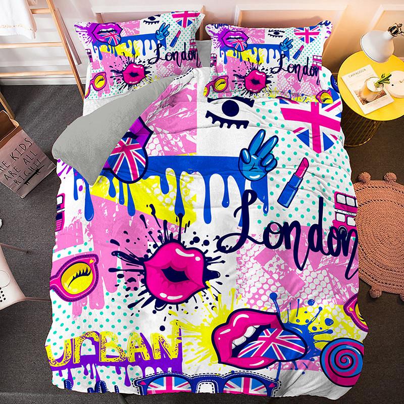 

Irregular Geometry King Queen Duvet Cover Bohemian Style Bedding Set For Kid Teens Adult Modern Art 2/3pcs Polyester Quilt Cover EU single(135x200cm)