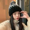 Windproof Winter Knitted Hats Korean Cashmere Bonnets Fashion Women Beanie Hats  Girls