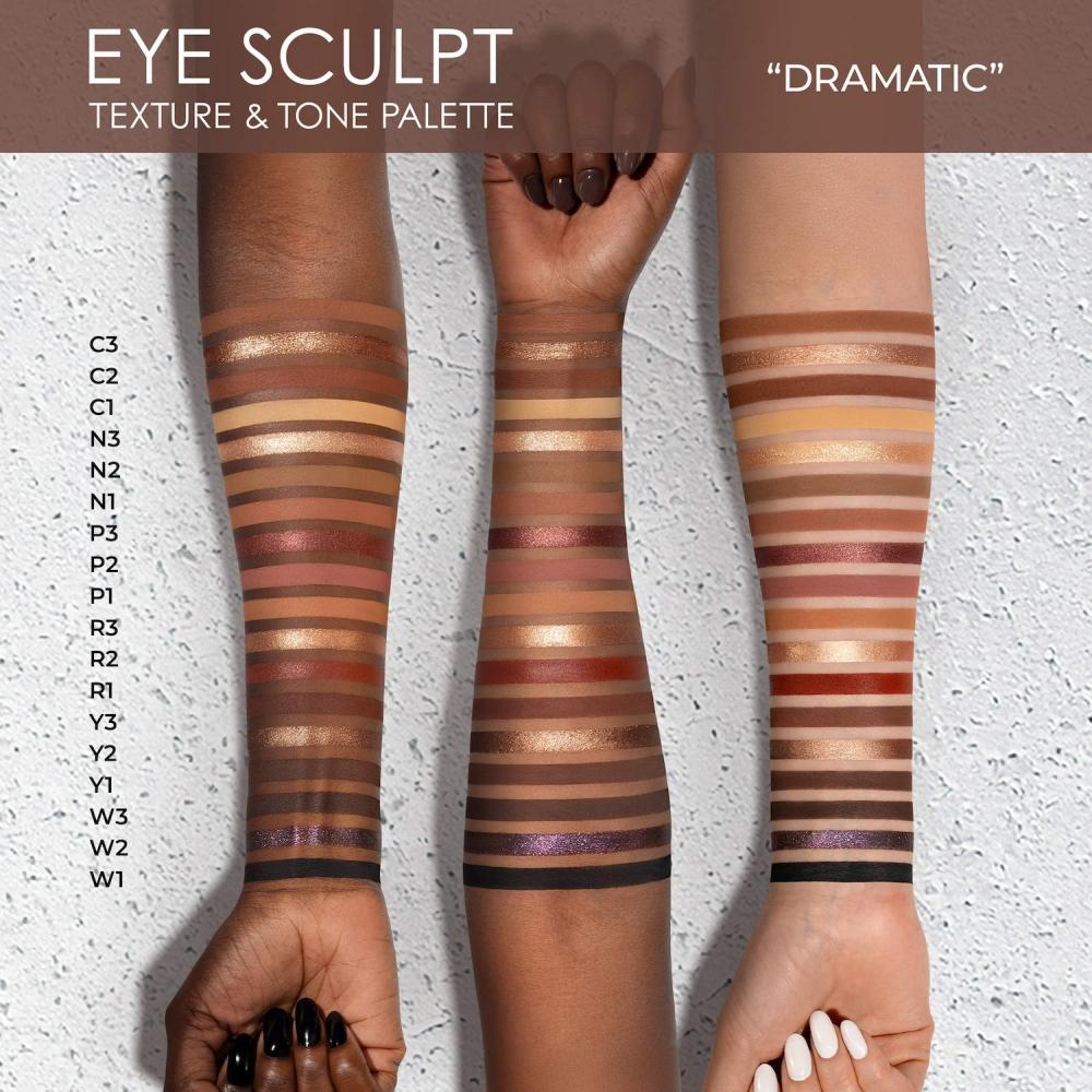 Natasha Denona Eye Sculpt Texture   Tone Eyeshadow Palette Dramatic