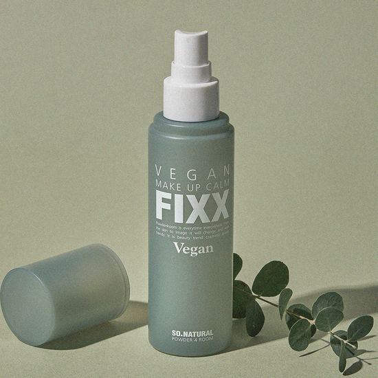 So Natural Vegan Makeup Calm Fixer 100ml – Korean Setting Spray with Centella & Houttuynia for Sensitive Skin (Forest Scented)