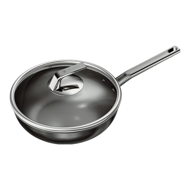 Three-Head Eagle Pure Titanium Non-stick Frying Pan (26cm, with Lid)