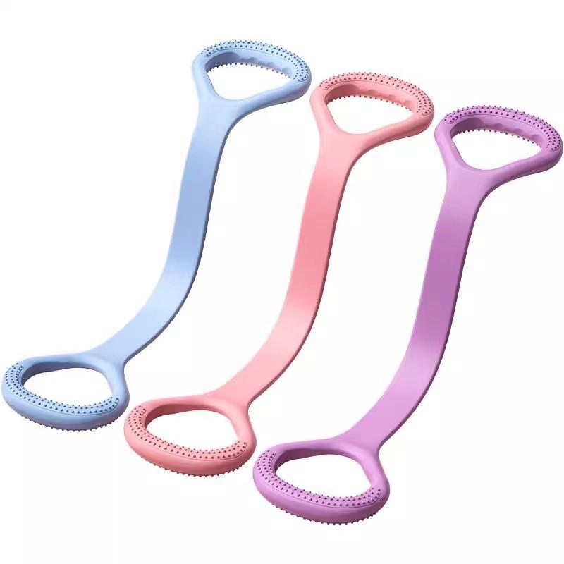 8-Shape Resistance Band Back Stretching Yoga Shoulder Neck Relief Fitness Equipment Women Home Workout