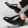Leather Shoes Men's 2025 New Large Size British Dress Oxford Suit Shoes Square Head Men's Shoes 2025