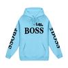 Trendy Kids' Letter Print Hoodie - 'Little Boss' Spring/Autumn Casual Sweatshirt for Boys & Girls