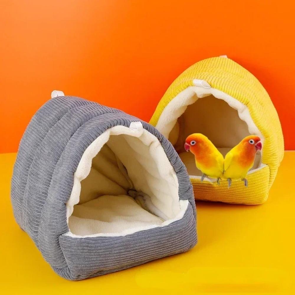 Bird Cage Parrot Cotton Nest Thickened Winter Cotton Nest Pet Mini House Hammock Hut Tent Bed Hanging Cave Product Rodents Baby
