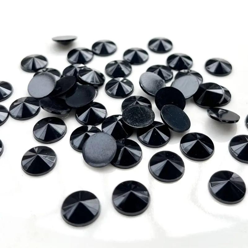 100 Stück schwarz/weiß Satelliten Strasssteine Flachboden Scrapbooking für Schmuckherstellung DIY Nageldekorationen