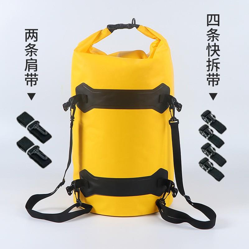 Waterproof Bike Pannier Bag 50L 80L Outdoor Cycling Tail With Quick-Release Straps Motorbike Touring Travel Storage