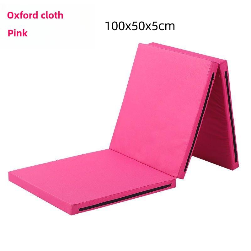50MM Portable Anti Slip Foam Gymnastic Mat Leather Yoga Gymnastic Tumbling Mattress Gym Mat Foldable Exercise Mat