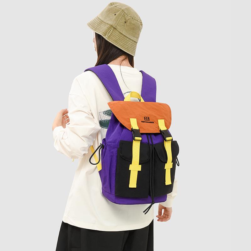 Color Block Backpack Sport Lightweight Outdoor Backpack