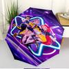 KPop Demon Hunters Print Automatic Open Close Umbrella, Portable Foldable Umbrella, for Outdoor Commute Camping Trip, Ideal Birthday Gift
