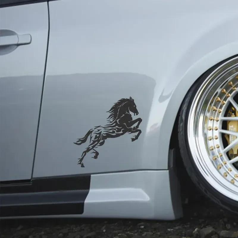 Creative Handsome Horse Decor Decal Car Sticker for Window Bumper Door Side Walls Wraps Decoration Auto Para DIY Accessories